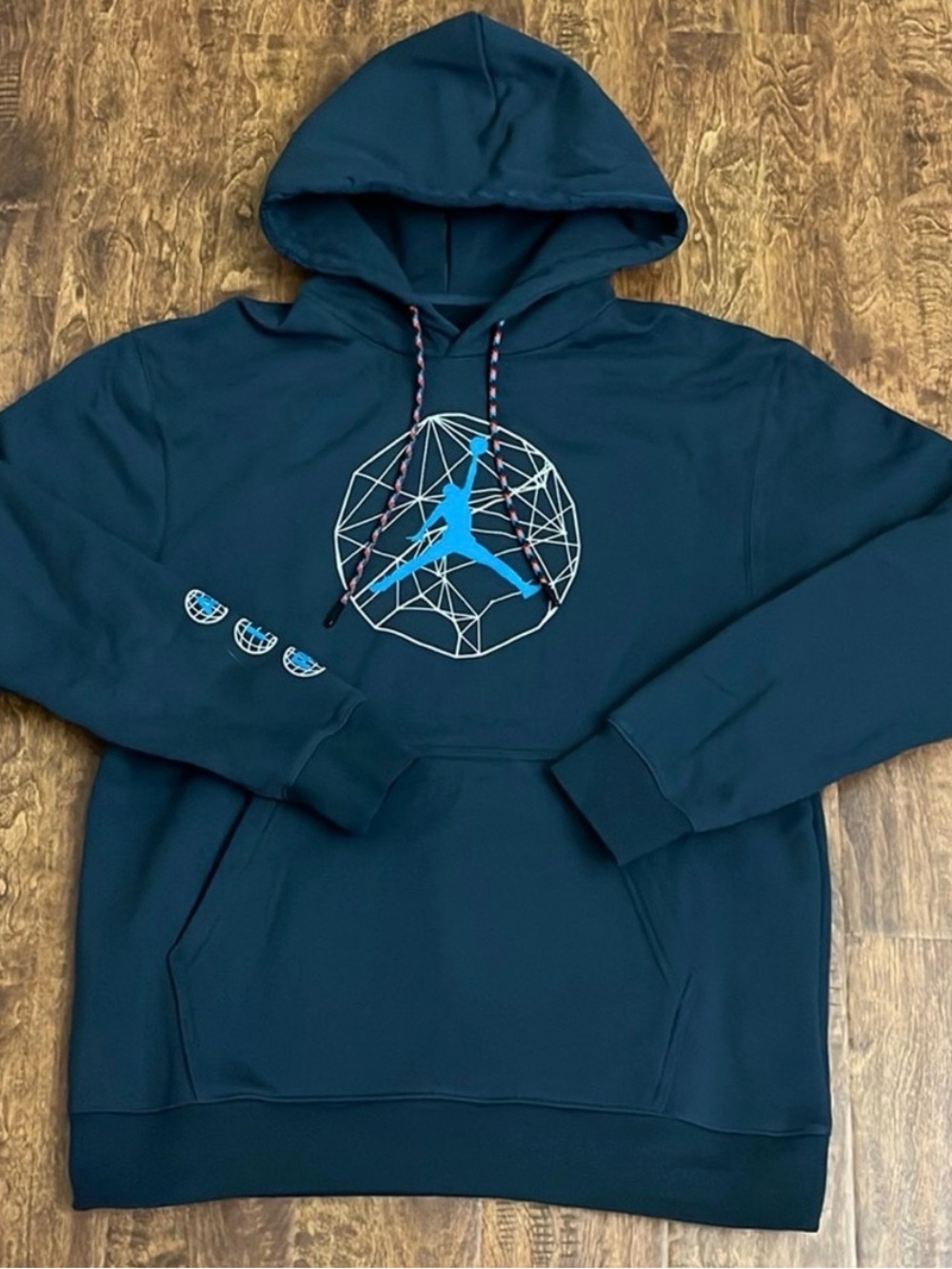 Jordan Teal Blue Jumpman Graphic Pullover Hoodie